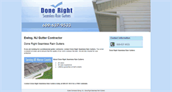 Desktop Screenshot of donerightgutters.net